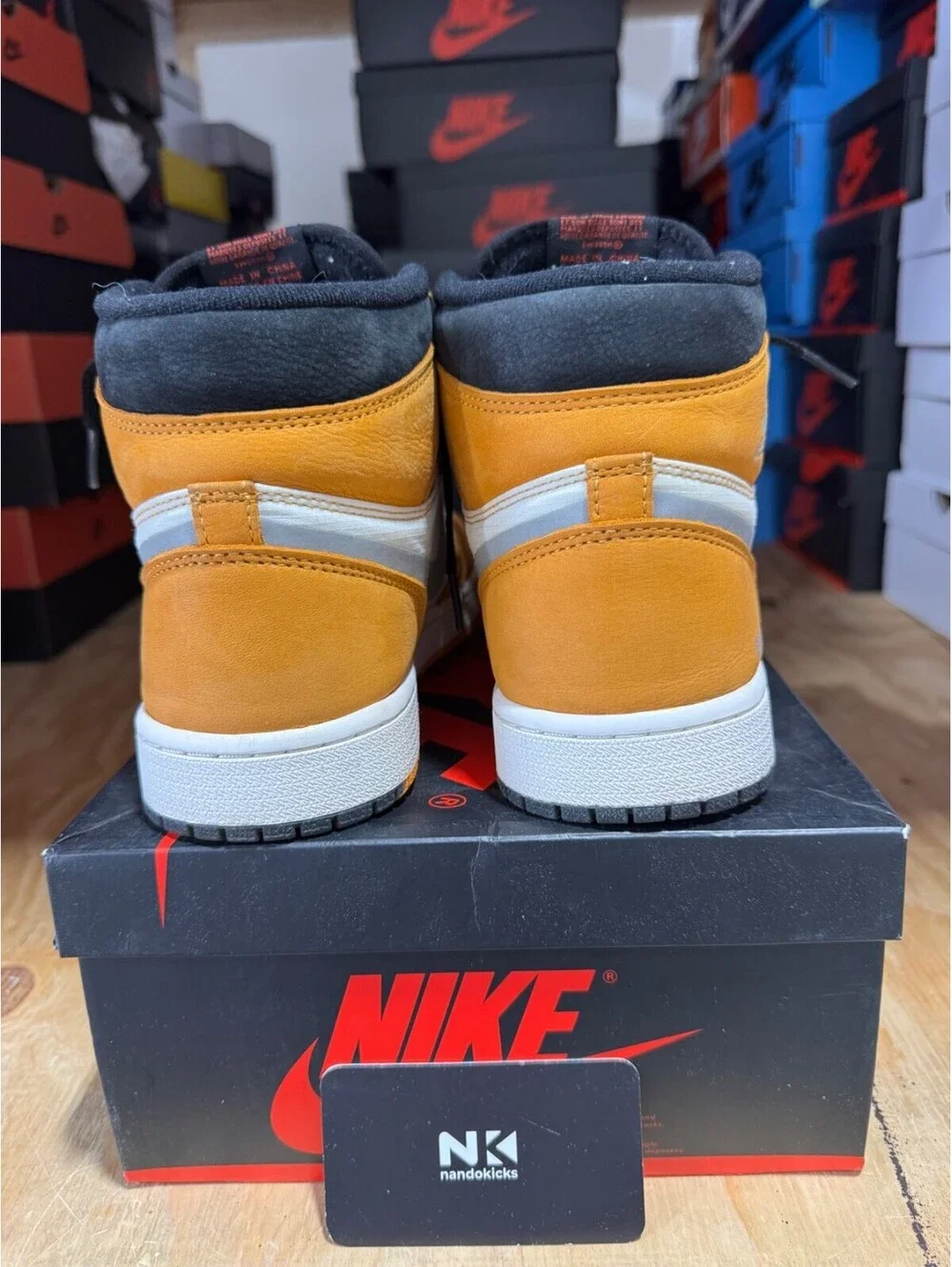 Air Jordan 1 High Element GORE-TEX 'Light Curry' DB2889-700 *USED* MENS SZ 8